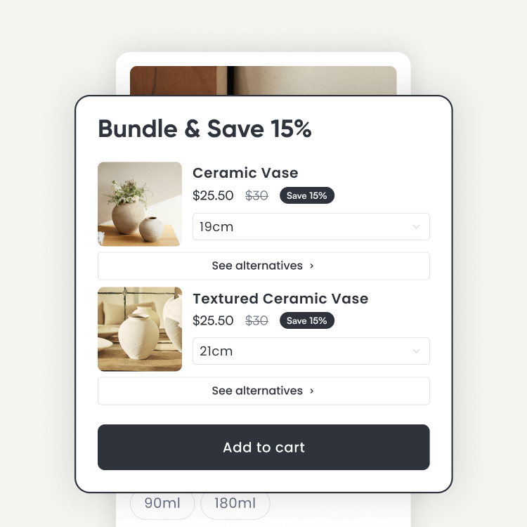 Bundle & save 15% demo